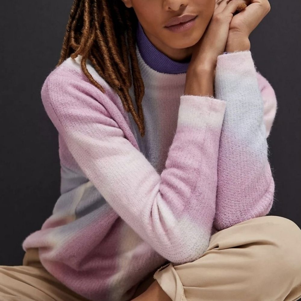 Anthropologie Pastel Sweater Size S